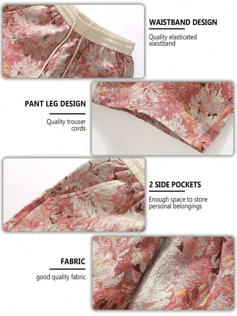 Mens Spring Summer Floral Print Casual Shorts Relaxed Fit Elastic Drawstring Waist
Mens Spring Summer Floral Print Casual Shorts Relaxed Fit Elastic Drawstring Waist