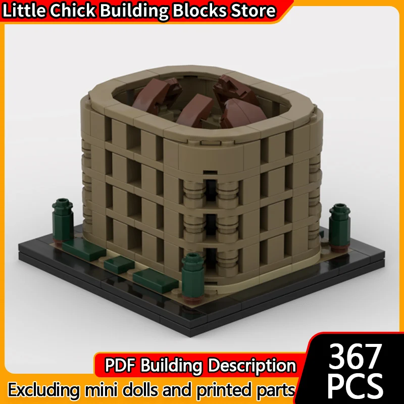 Модель City Street View MOC, строительные кирпичи, древний Рим, овальный Колизей, модульная технология, детские праздничные подарки, сборные игрушки
Модель City Street View MOC, строительные кирпичи, древний Рим, овальный Колизей, модульная технология, детские праздничные подарки, сборные игрушки