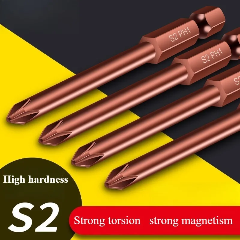 S2 Alloy Steel Phillips Screwdriver Bits Set Magnetic Non-slip High Hardness Extended Electric Drill Bit
S2 Alloy Steel Phillips Screwdriver Bits Set Magnetic Non-slip High Hardness Extended Electric Drill Bit