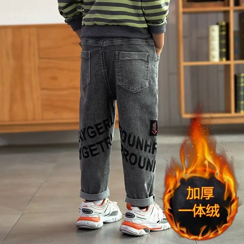 Kids Boys Fleece Winter Childrens Boys Velvet Jeans Cartoon Pocket Baby Boys Warm Pants
Kids Boys Fleece Winter Childrens Boys Velvet Jeans Cartoon Pocket Baby Boys Warm Pants