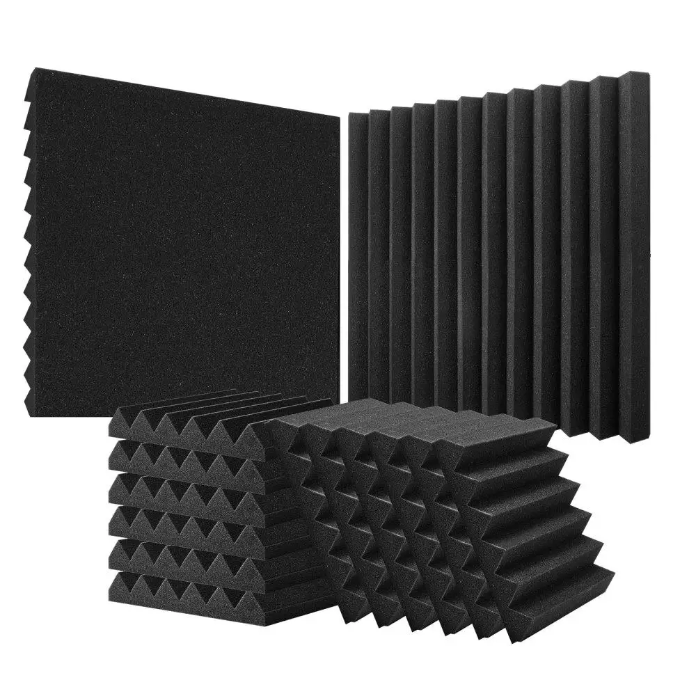 High-Quality Acoustic Foam Panels for studio Wall and Ceiling Noise Reduction 36 Pack 12x12x2in
High-Quality Acoustic Foam Panels for studio Wall and Ceiling Noise Reduction 36 Pack 12x12x2in