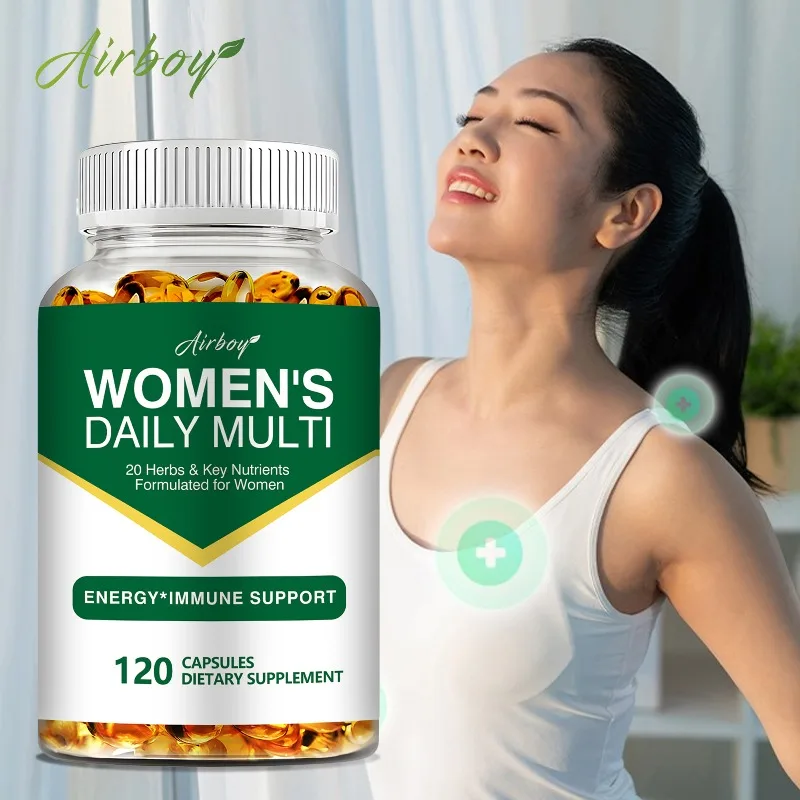 Womens Vitamins Multivitamin - Metabolism, Anti-aging, Repairs Skin, Supports Bone, Heart and Brain Health, Non-GMO
Womens Vitamins Multivitamin - Metabolism, Anti-aging, Repairs Skin, Supports Bone, Heart and Brain Health, Non-GMO