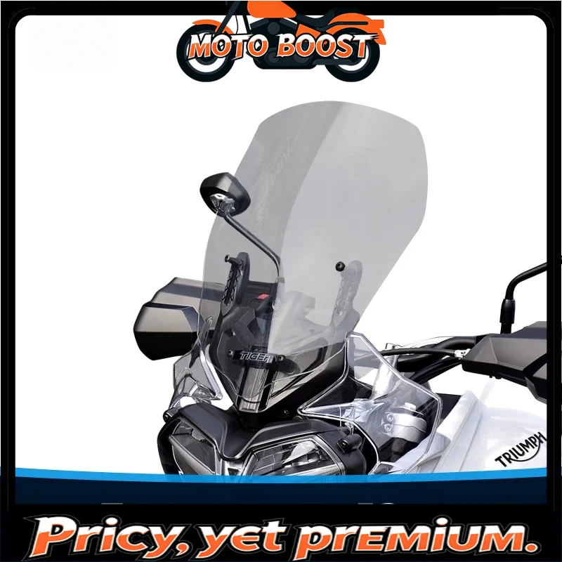 For Triumph Tiger 800XCa windshield modification, heightening, transparent windshield, chest protector, and rain shield.
For Triumph Tiger 800XCa windshield modification, heightening, transparent windshield, chest protector, and rain shield.
