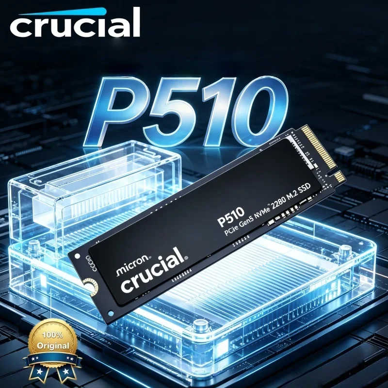 Crucial P510 2TB Gaming Internal SSD M.2 2280 PCIe 5 NVMe 3D NAND Low Latency Solid State Storage Drive For Laptop Desktop
Crucial P510 2TB Gaming Internal SSD M.2 2280 PCIe 5 NVMe 3D NAND Low Latency Solid State Storage Drive For Laptop Desktop