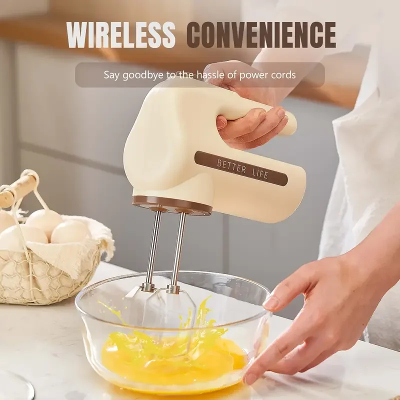MI Cordless Electric Hand Mixer 5 Speed With Two Detachable Whisks For Kitchen Baking
MI Cordless Electric Hand Mixer 5 Speed With Two Detachable Whisks For Kitchen Baking