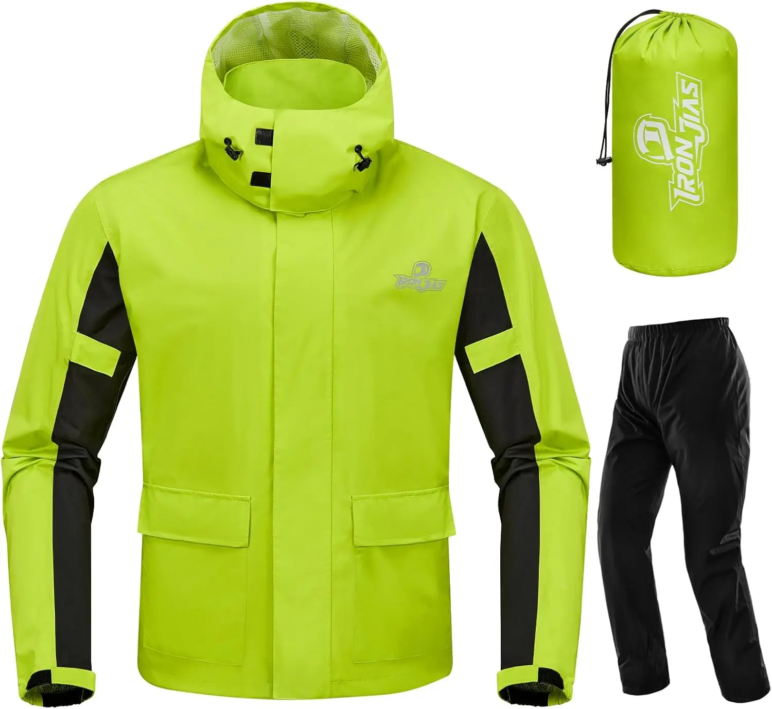 Rain Suit, Motorcycle Rain Gear for Men & Women, Waterproof Jacket and Pants, Breathable Reflective Raincoat Green XL
Rain Suit, Motorcycle Rain Gear for Men & Women, Waterproof Jacket and Pants, Breathable Reflective Raincoat Green XL