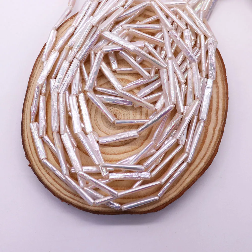 Natural Freshwater Pearls Straight-hole Rectangular White Baroque Pearls Small Silver Strips Beading Materials DIY Accessories
Natural Freshwater Pearls Straight-hole Rectangular White Baroque Pearls Small Silver Strips Beading Materials DIY Accessories