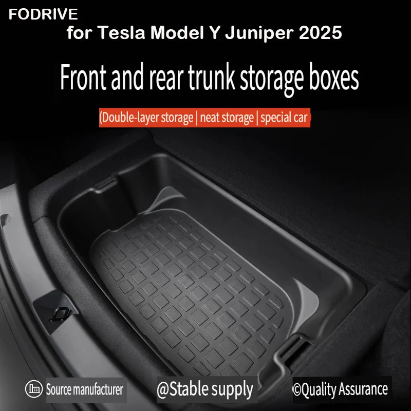 For Tesla Model Y Juniper 2025 Launch Front&Rear Trunk Storage Box Double-Deck Luggage Frunk Organizer Box Dustproof Cargo
For Tesla Model Y Juniper 2025 Launch Front&Rear Trunk Storage Box Double-Deck Luggage Frunk Organizer Box Dustproof Cargo