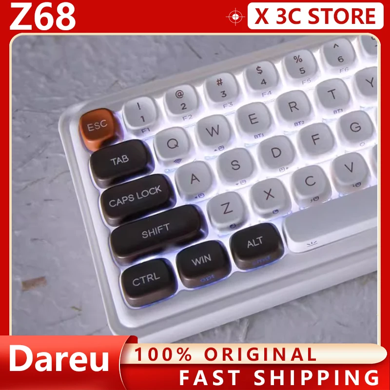Dareu Z68 Mechanical Keyboard Wireless with Knob Bluetooth N-key Rollover Ergonomic Office Gaming Keyboard Cute for PC Laptop
Dareu Z68 Mechanical Keyboard Wireless with Knob Bluetooth N-key Rollover Ergonomic Office Gaming Keyboard Cute for PC Laptop