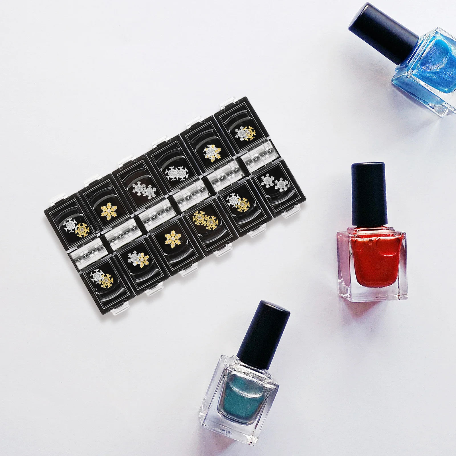 4Pcs Nail Art Supply Organizer Clear Plastic 12 Compartments Storage Box Removable Lids Display Case for Nail Art Salon Student
4Pcs Nail Art Supply Organizer Clear Plastic 12 Compartments Storage Box Removable Lids Display Case for Nail Art Salon Student