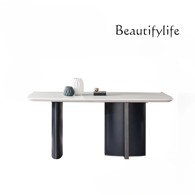 Italian Affordable Luxury Style Minimalist Stone Plate Marble Restaurant Modern Light Luxury Long Dining Tables and Chairs Set
Italian Affordable Luxury Style Minimalist Stone Plate Marble Restaurant Modern Light Luxury Long Dining Tables and Chairs Set