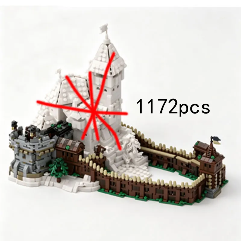 MOC Medieval Castle Expansion Fence Wall Small Particle Assembly Building Blocks Desktop Ornament Toy Gift 1172pcs
MOC Medieval Castle Expansion Fence Wall Small Particle Assembly Building Blocks Desktop Ornament Toy Gift 1172pcs