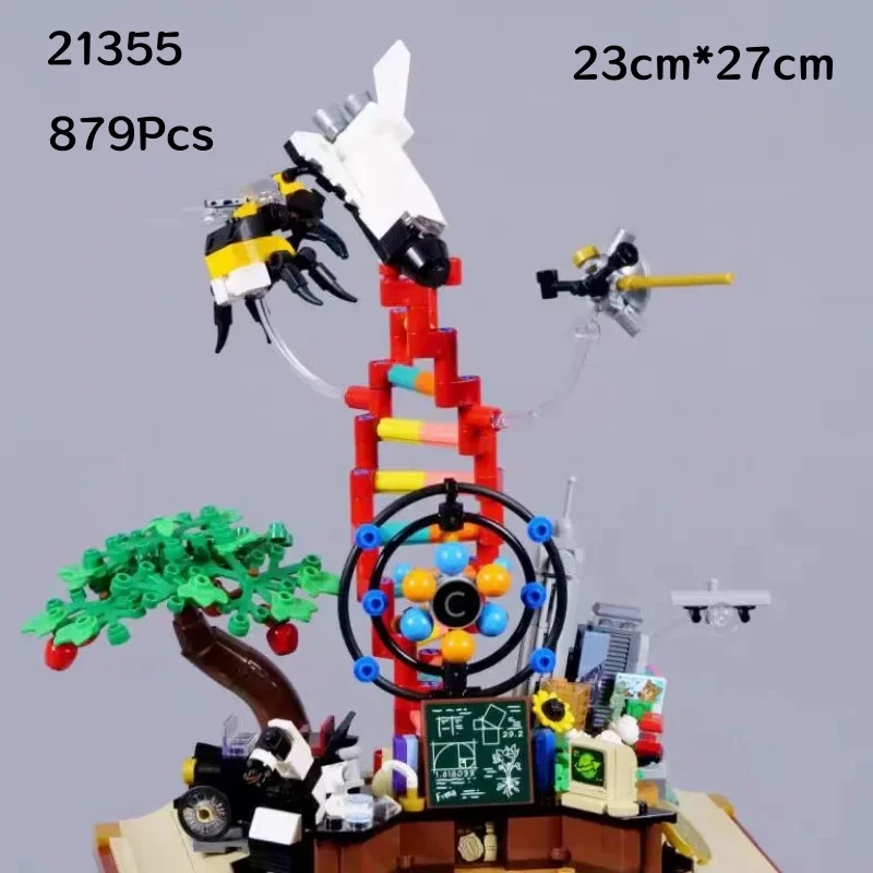 879PCS Ideas The Evolution Of STEM Building Blocks 3 Figures 3D Scientific Book Construction Bricks Toy Gift Decoration
879PCS Ideas The Evolution Of STEM Building Blocks 3 Figures 3D Scientific Book Construction Bricks Toy Gift Decoration