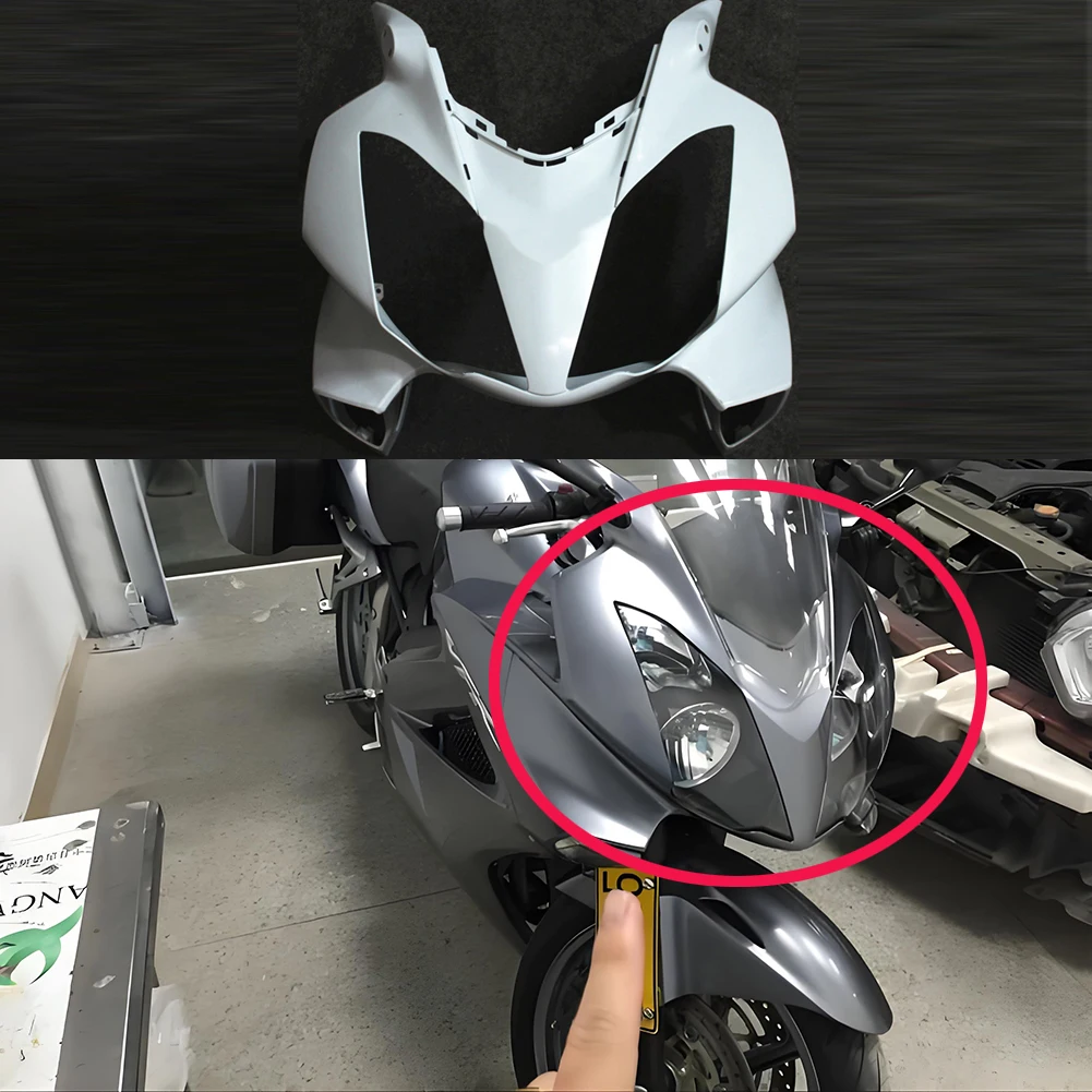 Unpainted White Upper Front Fairing Cowl Nose Injection Fit for Honda VFR 800 2002-2012
Unpainted White Upper Front Fairing Cowl Nose Injection Fit for Honda VFR 800 2002-2012