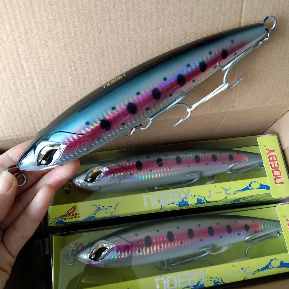 NOEBY 2PCS 190mm 86g Floating Pencil Lure - Durable ABS Plastic Topwater Lure, Crankbait for Salmon, Trout, Perch
NOEBY 2PCS 190mm 86g Floating Pencil Lure - Durable ABS Plastic Topwater Lure, Crankbait for Salmon, Trout, Perch