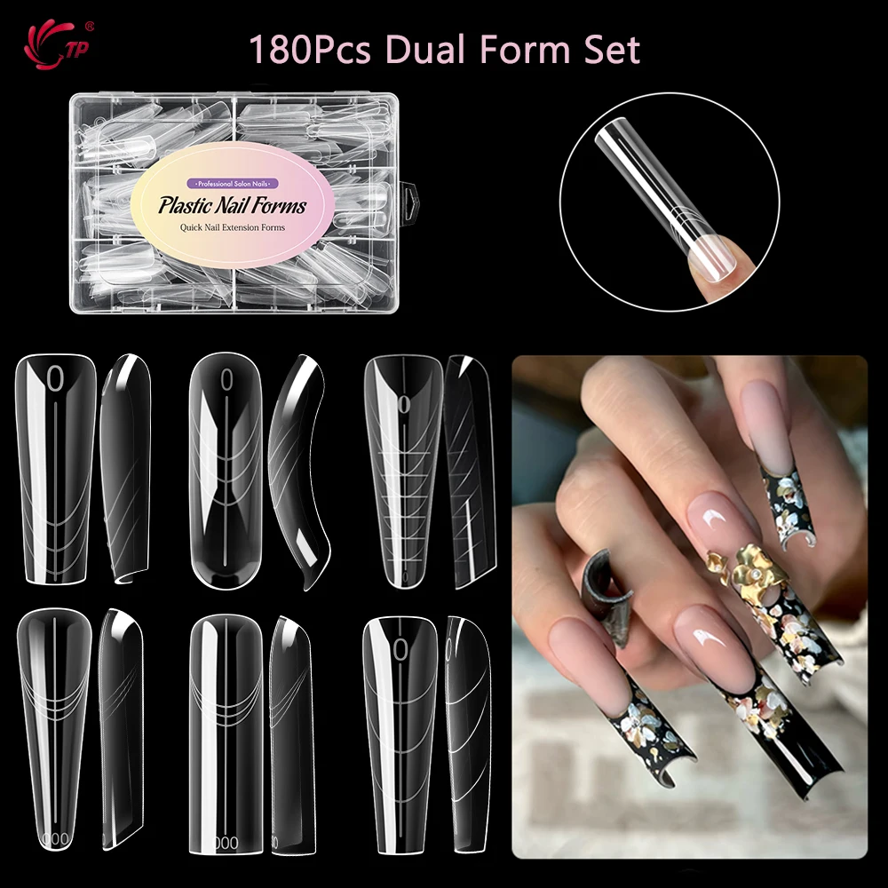 TP Reusable Nail Dual Forms Full Cover Quick Building Gel Mold Sets Acrylic Nails Extension System Manicure Tools 168/180Pcs
TP Reusable Nail Dual Forms Full Cover Quick Building Gel Mold Sets Acrylic Nails Extension System Manicure Tools 168/180Pcs