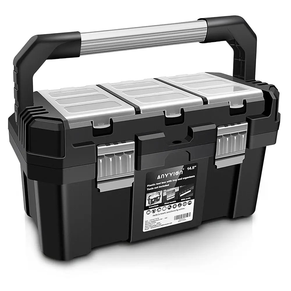14 H Tool Box With Removable Tray, Truly Strong And Durable For Craft Storage, Household(14In)
14 H Tool Box With Removable Tray, Truly Strong And Durable For Craft Storage, Household(14In)