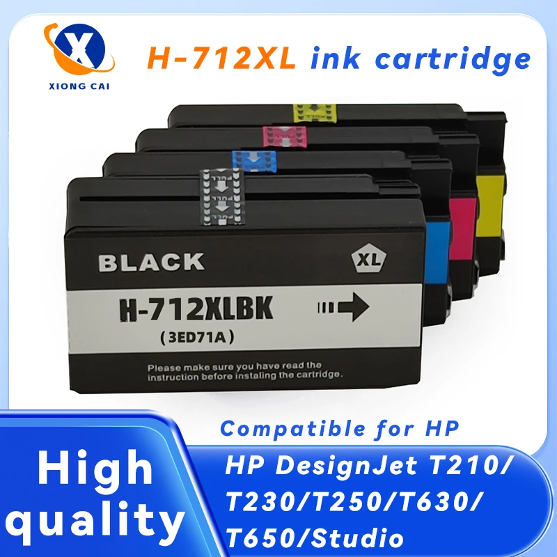 Совместим с HP712 HP DesignJet T210 T230 T250 T650, восстановленным струйным картриджем для принтера 712 XL 712XL 3ED71A 3ED67A
Совместим с HP712 HP DesignJet T210 T230 T250 T650, восстановленным струйным картриджем для принтера 712 XL 712XL 3ED71A 3ED67A