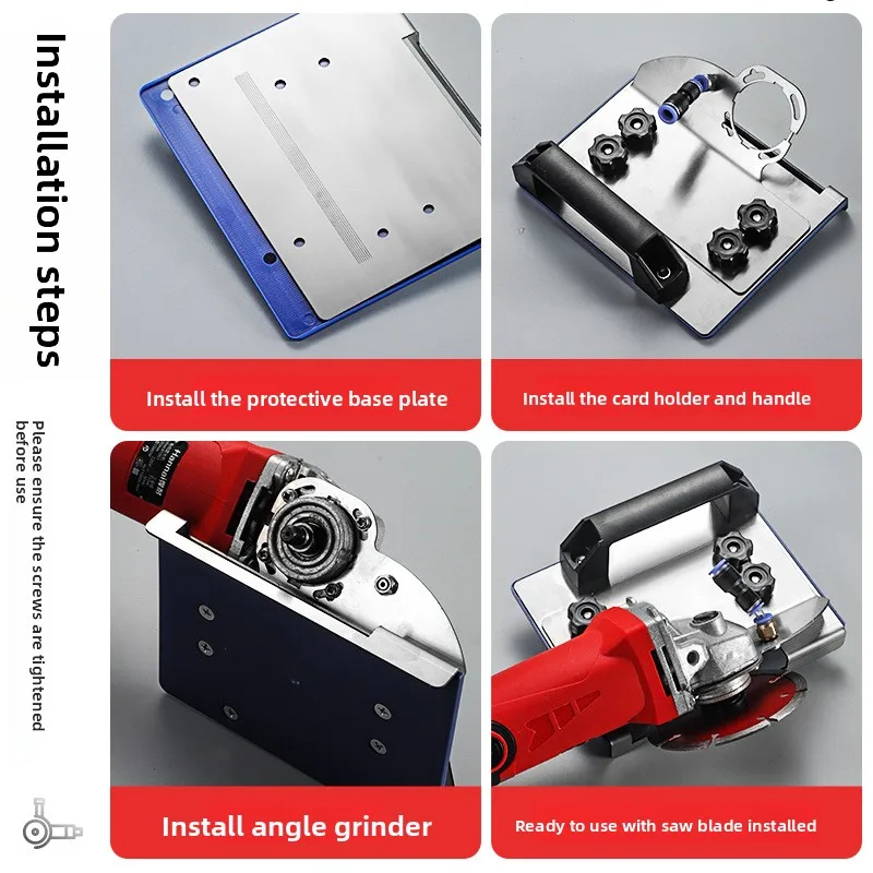 Регулируемый угловой фрезер из нержавеющей стали для плитки - Тип 100, угловая шлифовальная машина 45 градусов ° Аксессуар для резки
Регулируемый угловой фрезер из нержавеющей стали для плитки - Тип 100, угловая шлифовальная машина 45 градусов ° Аксессуар для резки