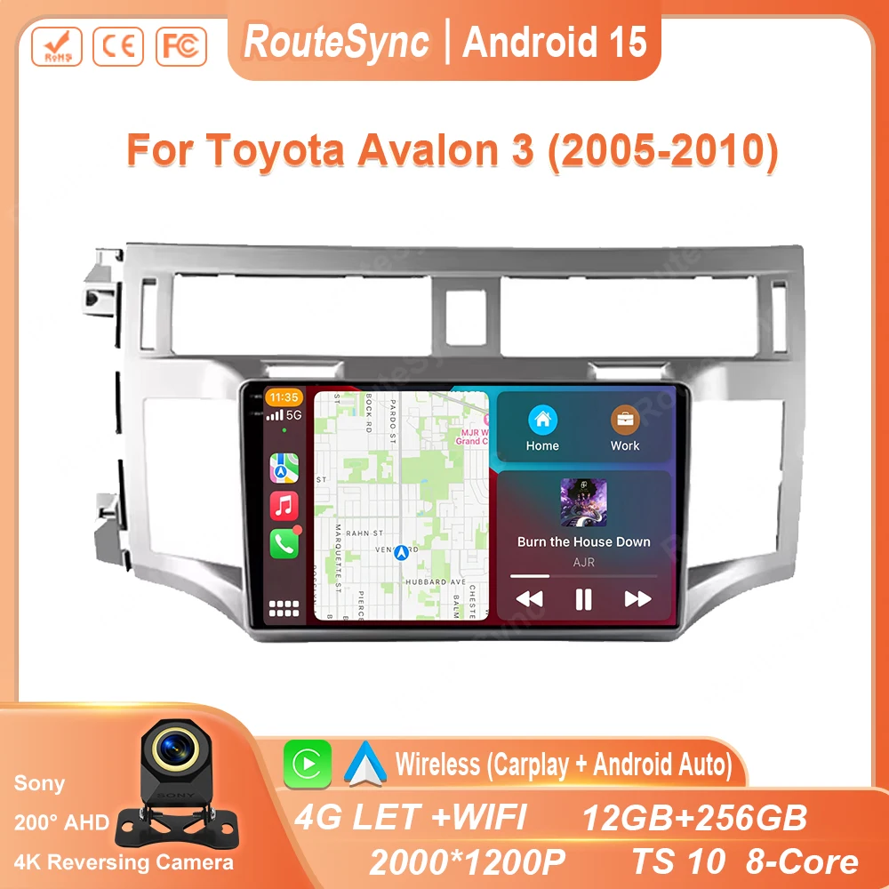 Android 15, плеер для Toyota Avalon 3 2005-2010 Carplay BT Android, автомобильный головное устройство, радио, стерео, мультимедийный DVD, GPS-навигация
Android 15, плеер для Toyota Avalon 3 2005-2010 Carplay BT Android, автомобильный головное устройство, радио, стерео, мультимедийный DVD, GPS-навигация