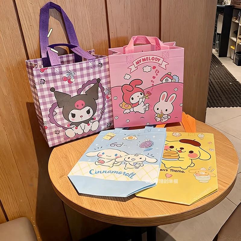 10pcs Sanrio My Melody Kuromi Printed Non Woven Fabric Bag Cartoon Cinnamonrolls Large Capacity Carrying Bag Item Storage Bag
10pcs Sanrio My Melody Kuromi Printed Non Woven Fabric Bag Cartoon Cinnamonrolls Large Capacity Carrying Bag Item Storage Bag