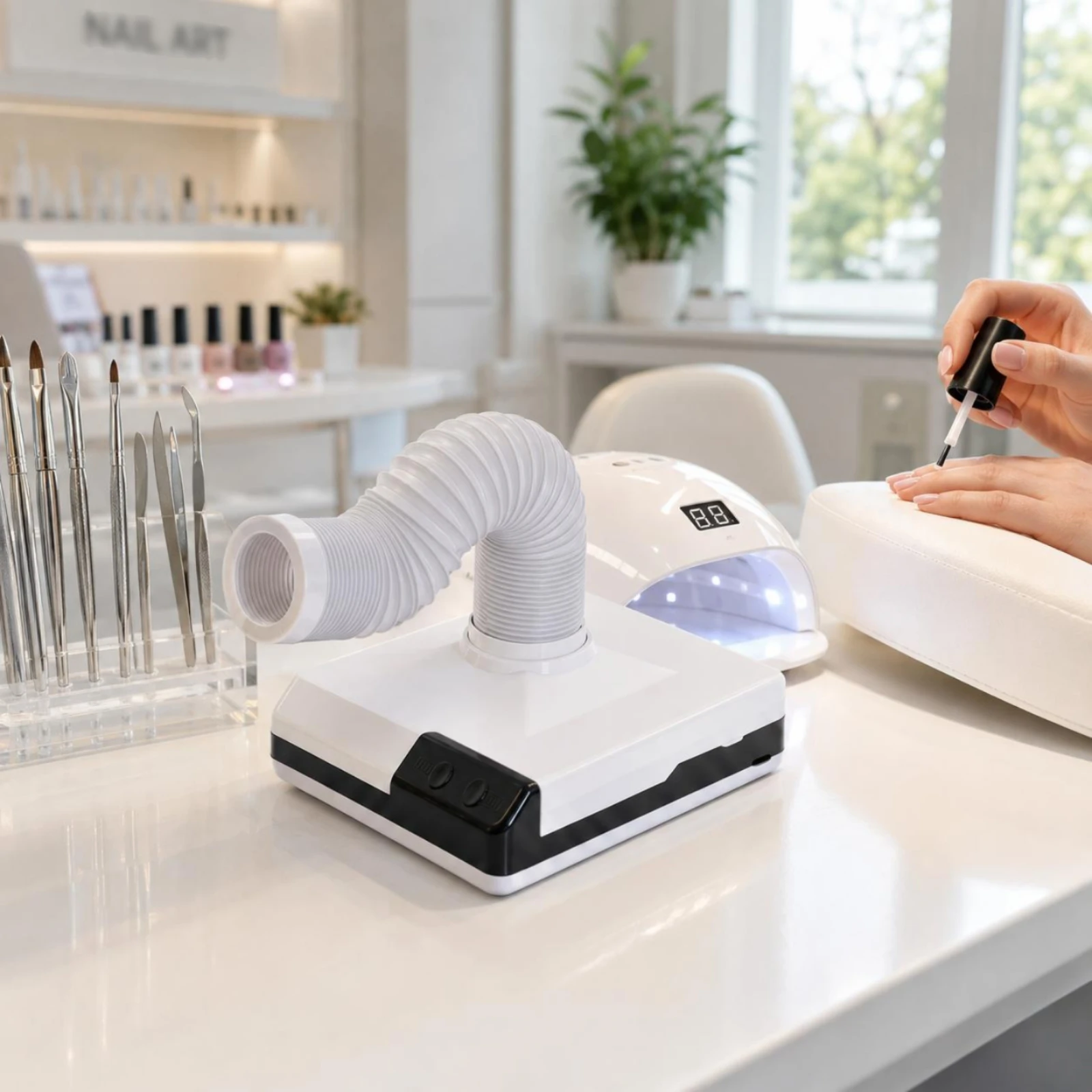 Nail Dust Collector Professional Manicure Dust Extractor High Suction Nail Vacuum Multi Use Easy to Clean for Dentists
Nail Dust Collector Professional Manicure Dust Extractor High Suction Nail Vacuum Multi Use Easy to Clean for Dentists