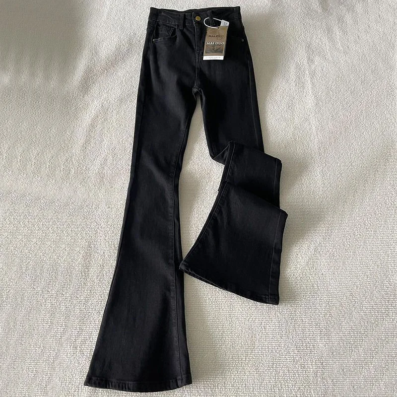 Vintage Black Jeans Women Y2K Aesthetic Slim Flared Trousers New Spring Fashion High Waist All Match Casual Female Denim Pants
Vintage Black Jeans Women Y2K Aesthetic Slim Flared Trousers New Spring Fashion High Waist All Match Casual Female Denim Pants