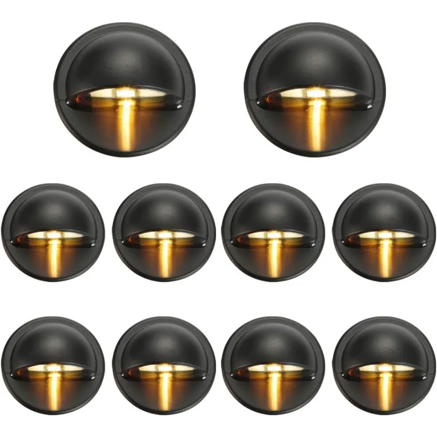 Pack of 10 Warm White Low Voltage LED Deck Lights for Outdoor Garden Yard Decoration Recessed Landscape Pathway Step Stair Ligh
Pack of 10 Warm White Low Voltage LED Deck Lights for Outdoor Garden Yard Decoration Recessed Landscape Pathway Step Stair Ligh