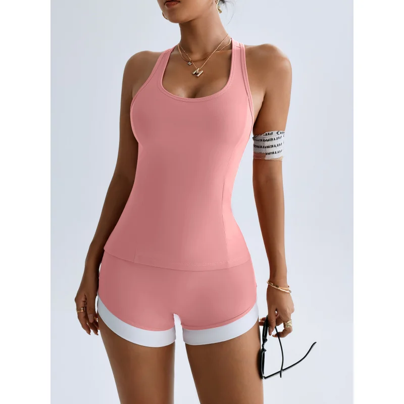 LEOSOXS Gym Clothes Woman Brushed Cotton Racerback Sports Vest for Women Tight-Fitting Quick-Dry Casual Fitness Top Yoga Wear
LEOSOXS Gym Clothes Woman Brushed Cotton Racerback Sports Vest for Women Tight-Fitting Quick-Dry Casual Fitness Top Yoga Wear