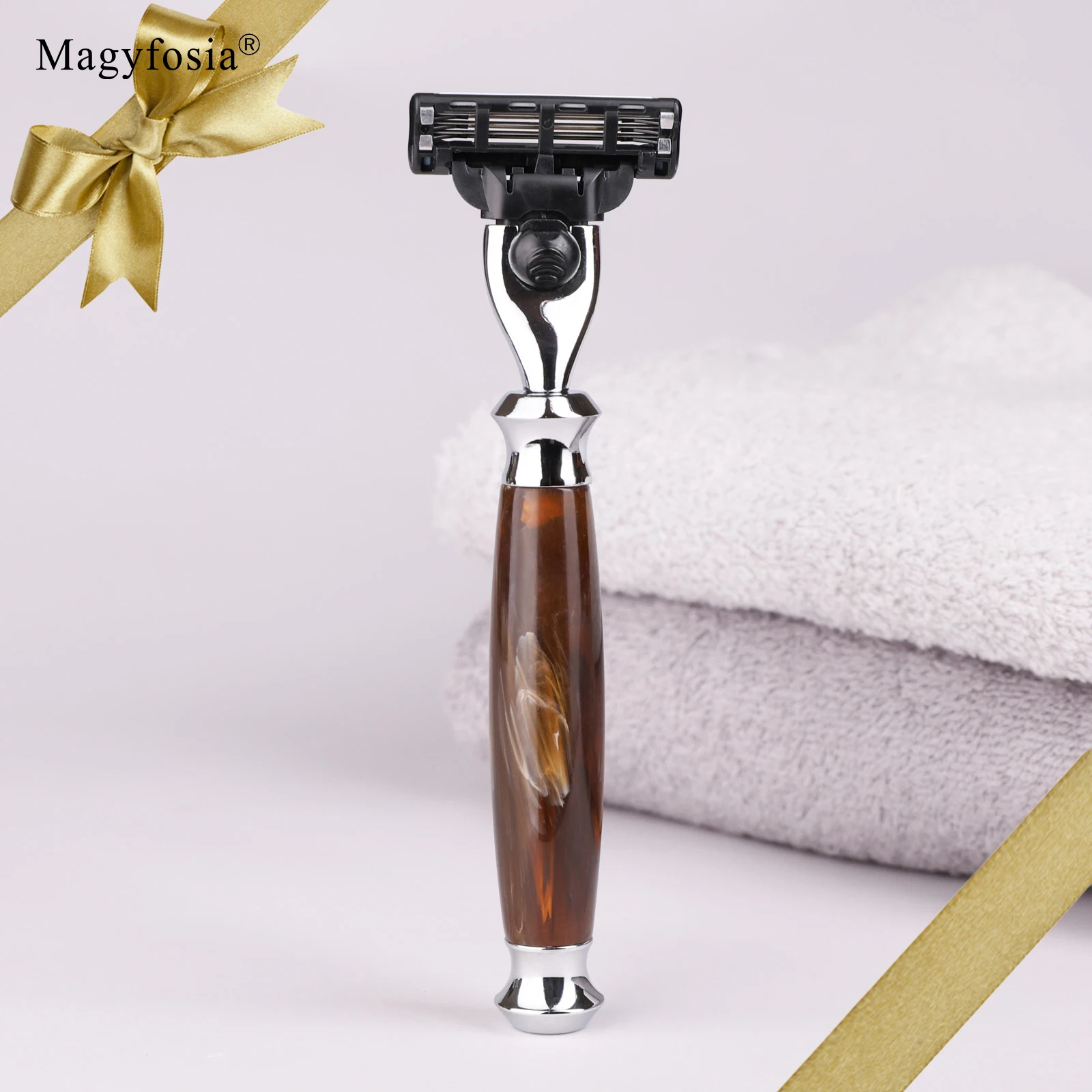 Ручная бритва Magyfosia Hawksbill Turtle Color для мужчин Mach 3 Style, многоразовая, с 1 бритвой и 1 лезвием, подарок на день отца
Ручная бритва Magyfosia Hawksbill Turtle Color для мужчин Mach 3 Style, многоразовая, с 1 бритвой и 1 лезвием, подарок на день отца