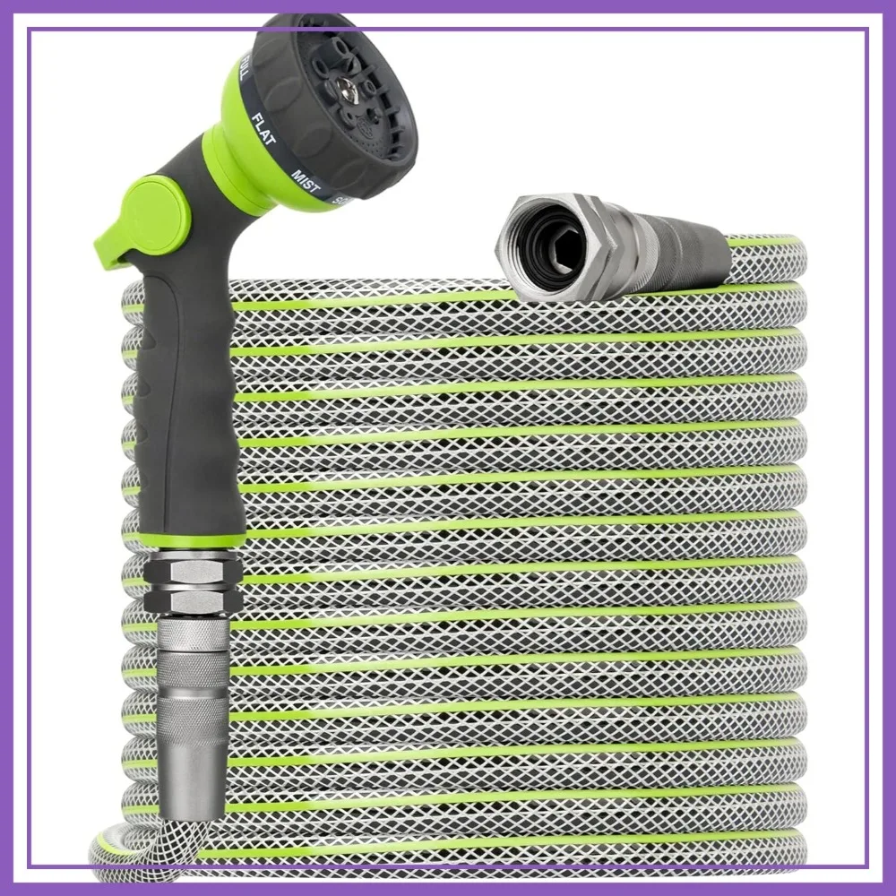 100 FT Heavy Duty Garden Hose, 1/2" ID, 3/4" Swivel Fittings, Kink & Leak Resistant for Large Properties
100 FT Heavy Duty Garden Hose, 1/2" ID, 3/4" Swivel Fittings, Kink & Leak Resistant for Large Properties