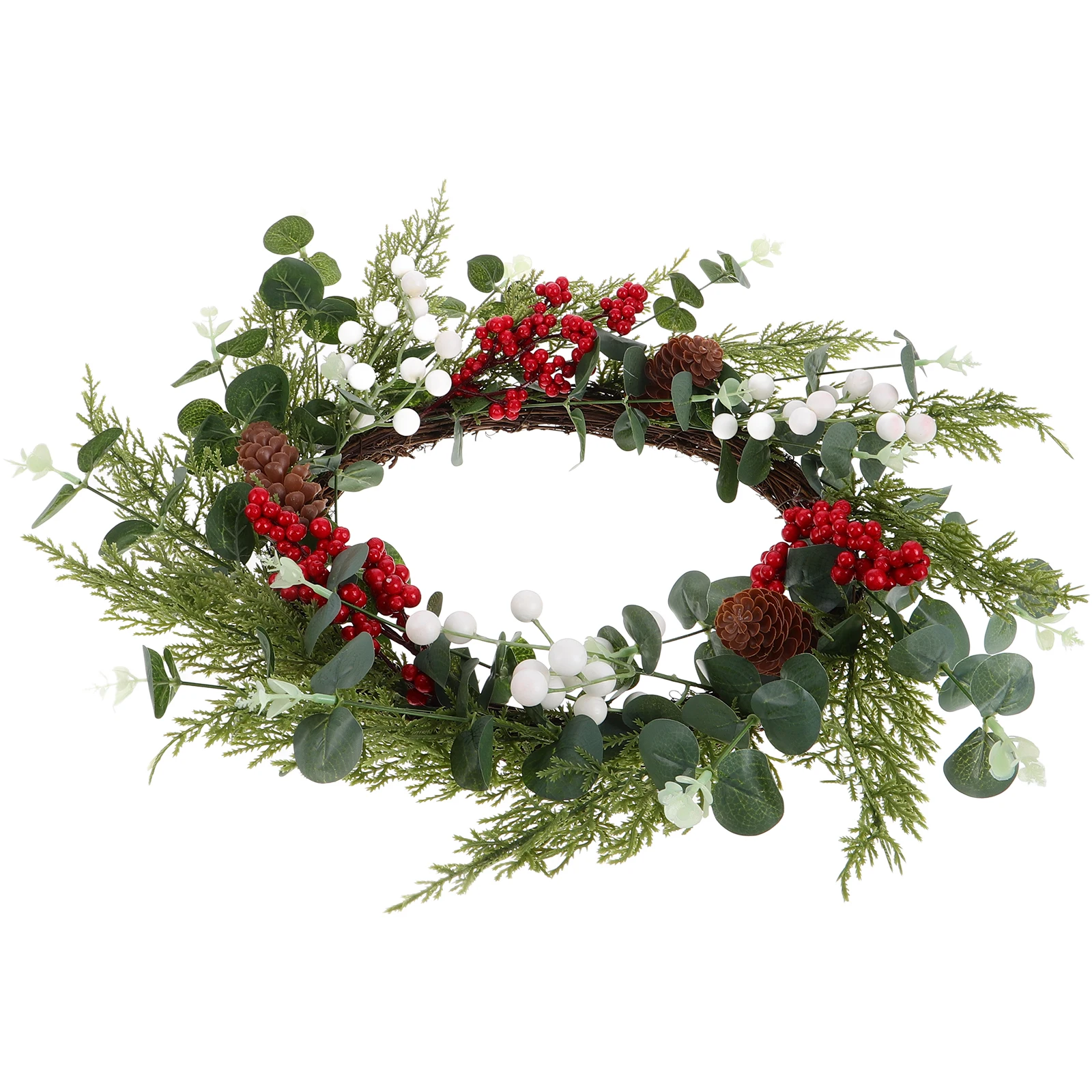 Christmas Wreath Hanging Holiday Decoration Foam Pine Cones Leaf Vines Xmas Party Wreath Winter Party Supplies
Christmas Wreath Hanging Holiday Decoration Foam Pine Cones Leaf Vines Xmas Party Wreath Winter Party Supplies