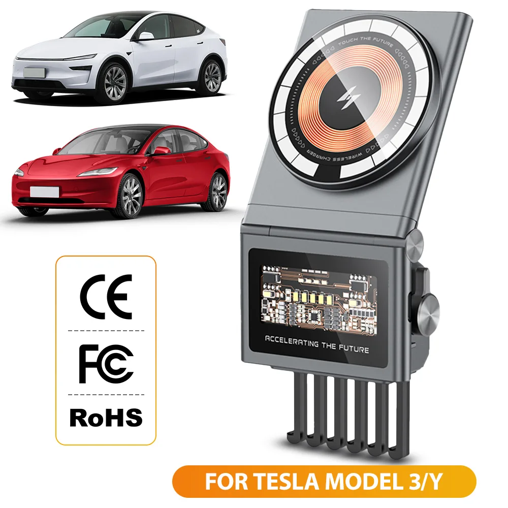 15W Magnetic Wireless Car Charger For Tesla Model 3 Model Y MagSafe Phone Holder Auto-Clamping Mount 360° Adjustable Stand
15W Magnetic Wireless Car Charger For Tesla Model 3 Model Y MagSafe Phone Holder Auto-Clamping Mount 360° Adjustable Stand