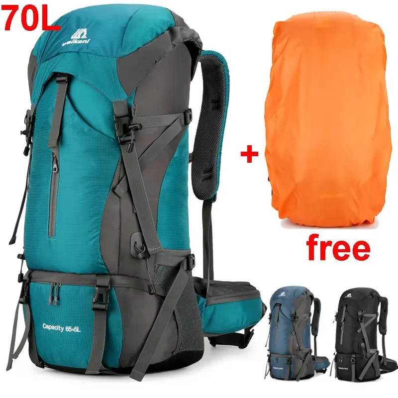 70L Climbing Backpack with Rain Cover Large Capacity Outdoor Hiking Camping Trekking Bag Shoes Pocket Short Distance Luggage Bag
70L Climbing Backpack with Rain Cover Large Capacity Outdoor Hiking Camping Trekking Bag Shoes Pocket Short Distance Luggage Bag
