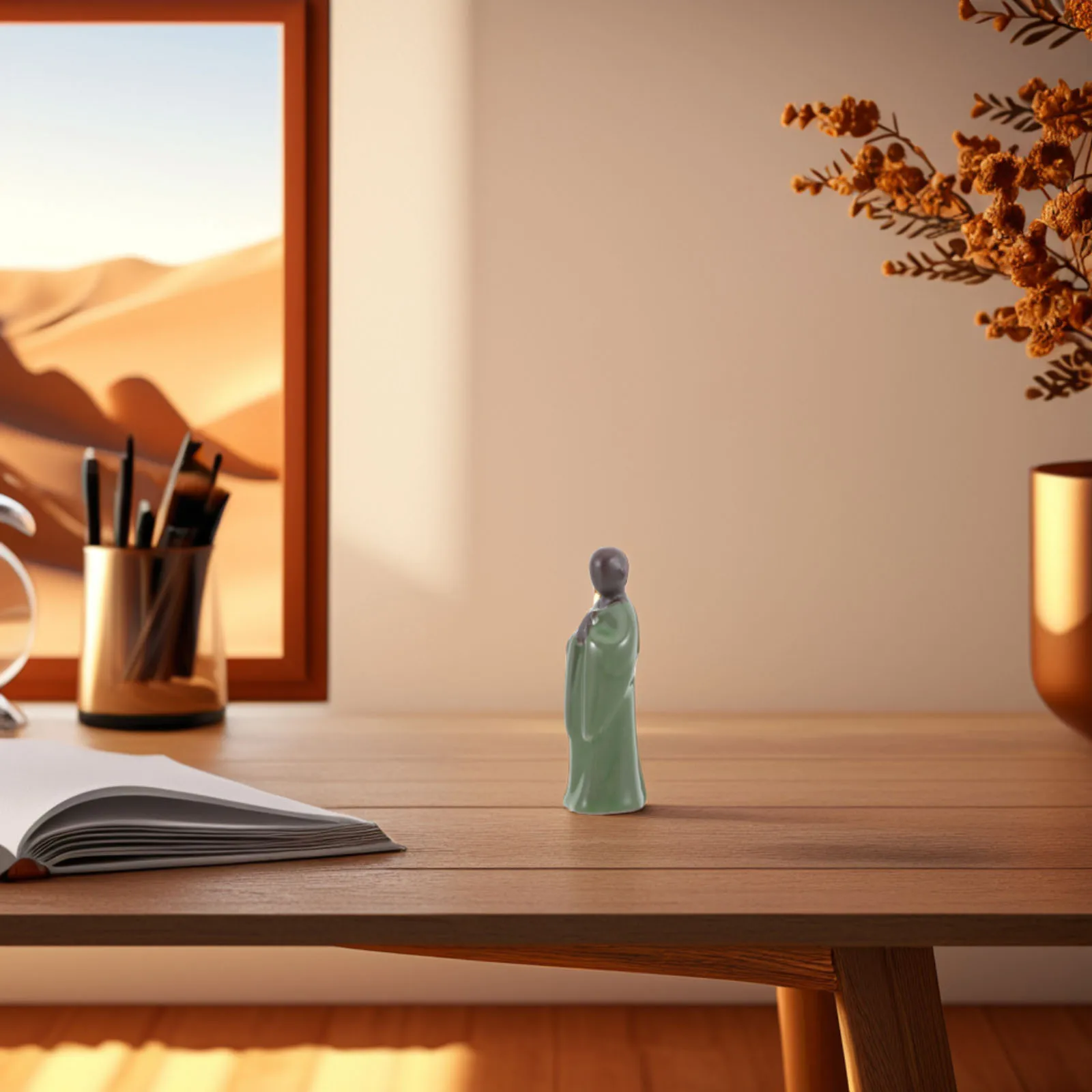 Mini Zen Monk Ceramic Sculpture Bonsai Tree Tabletop Decor Chinese Stone Statue Home Garden Meditation Ceramic Monk Statue
Mini Zen Monk Ceramic Sculpture Bonsai Tree Tabletop Decor Chinese Stone Statue Home Garden Meditation Ceramic Monk Statue