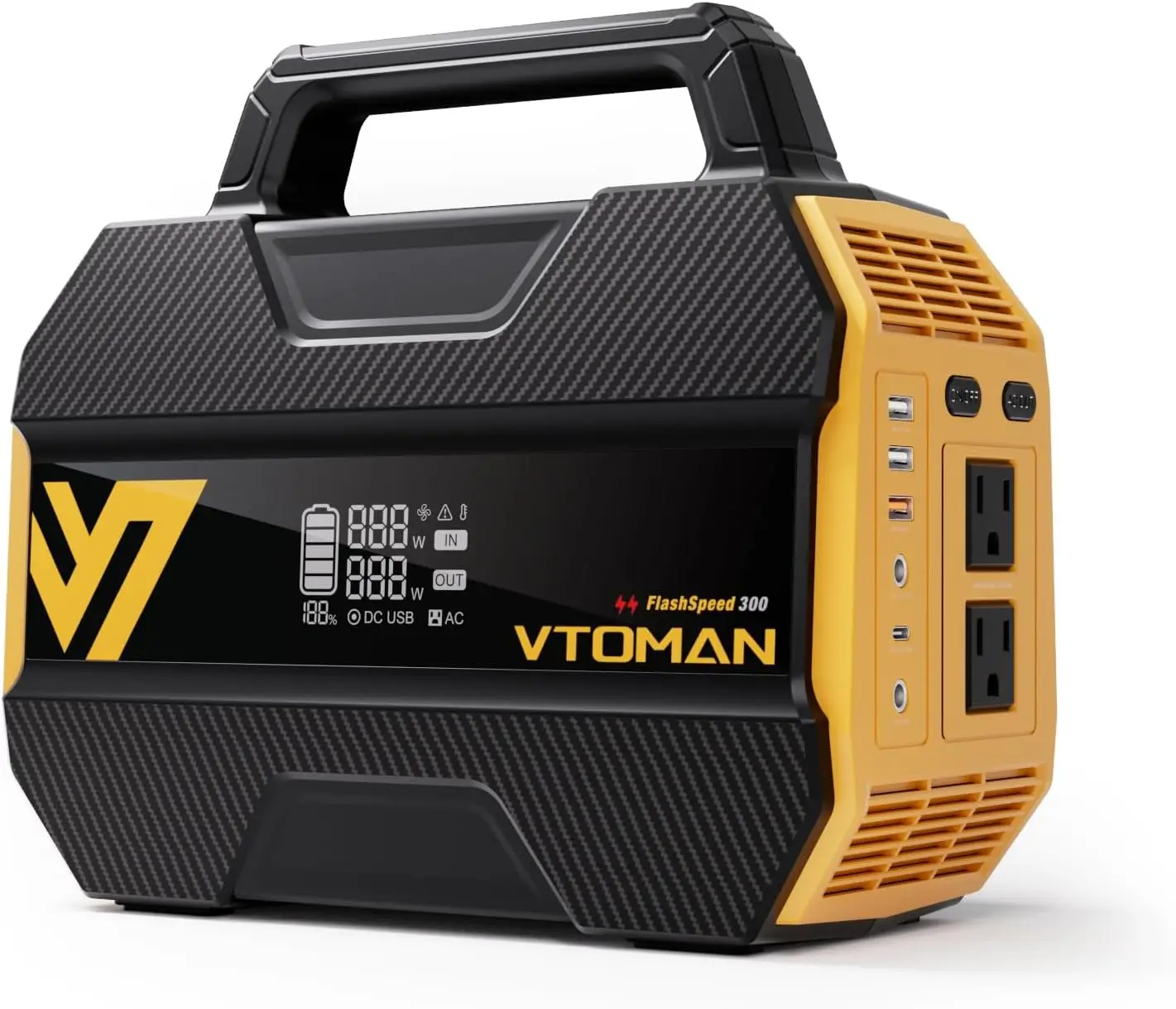 300 Portable Power Station Only 7.4lbs with 7 Outlets 230Wh LiFePO4 Generator with Up to 600W AC Outlet
300 Portable Power Station Only 7.4lbs with 7 Outlets 230Wh LiFePO4 Generator with Up to 600W AC Outlet