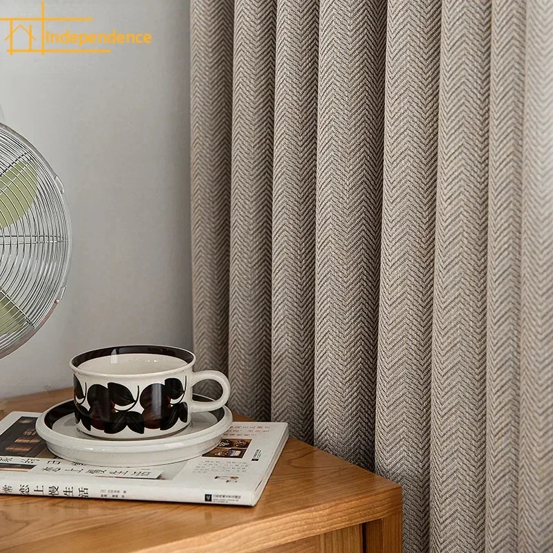 Cotton and Linen Japanese Milk Tea Color W Pattern Jacquard Thickened Blackout Curtains for Living Room Bedroom Balcony Custom
Cotton and Linen Japanese Milk Tea Color W Pattern Jacquard Thickened Blackout Curtains for Living Room Bedroom Balcony Custom