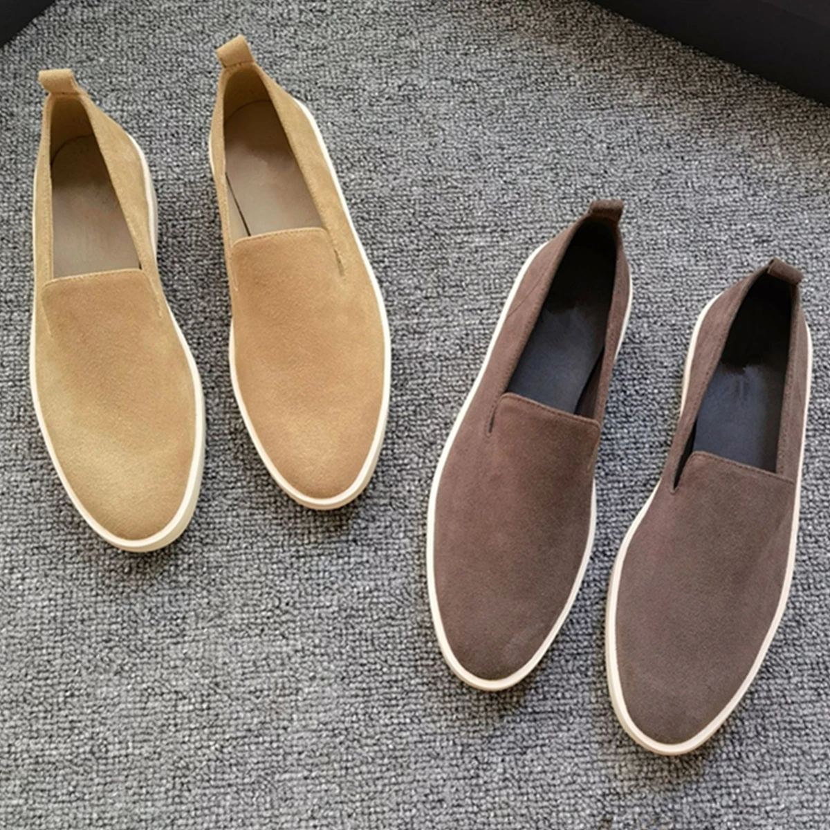 Maxdutti Minimalist Suede Casual Comfortable Genuine Leather Thick Sole Slip-on Lazy Loafers Commuting Flat Shoes Sneakers Women
Maxdutti Minimalist Suede Casual Comfortable Genuine Leather Thick Sole Slip-on Lazy Loafers Commuting Flat Shoes Sneakers Women