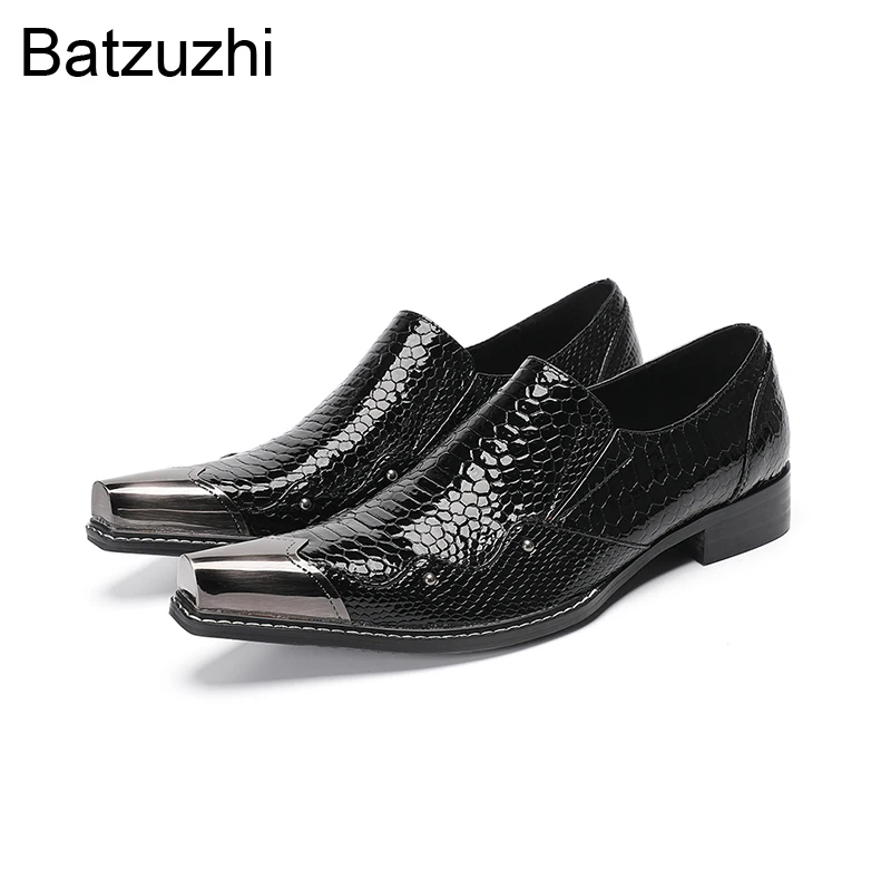 Batzuzhi Luxury Men's Shoes with Iron Toe Black Genuine Leather Dress Shoes Man Slip on Formal Business/Party Shoes Man!
Batzuzhi Luxury Men's Shoes with Iron Toe Black Genuine Leather Dress Shoes Man Slip on Formal Business/Party Shoes Man!