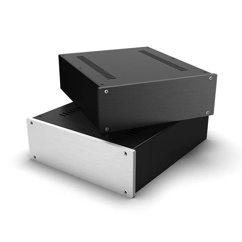 Полностью алюминиевый корпус Weiliang Audio 2609, предусилитель для наушников, шасси усилителя мощности
Полностью алюминиевый корпус Weiliang Audio 2609, предусилитель для наушников, шасси усилителя мощности