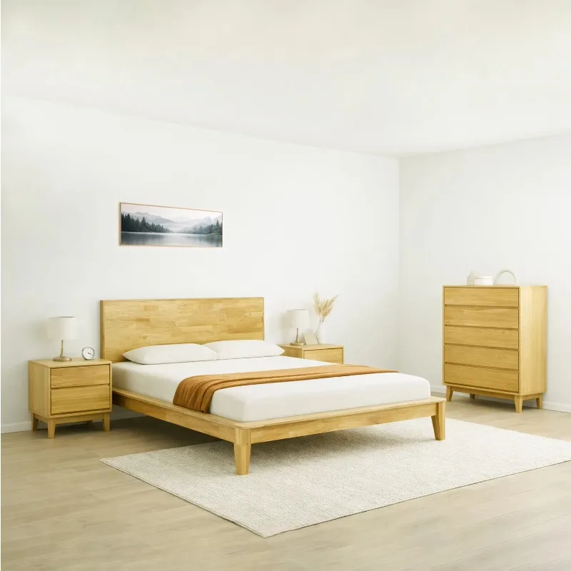 Vietnam Bedroom Manufacturer Solid Wood Bedroom Set with 4 Units Minimalist Wooden Bedroom Sets OEM/ODM for Wholesalers
Vietnam Bedroom Manufacturer Solid Wood Bedroom Set with 4 Units Minimalist Wooden Bedroom Sets OEM/ODM for Wholesalers