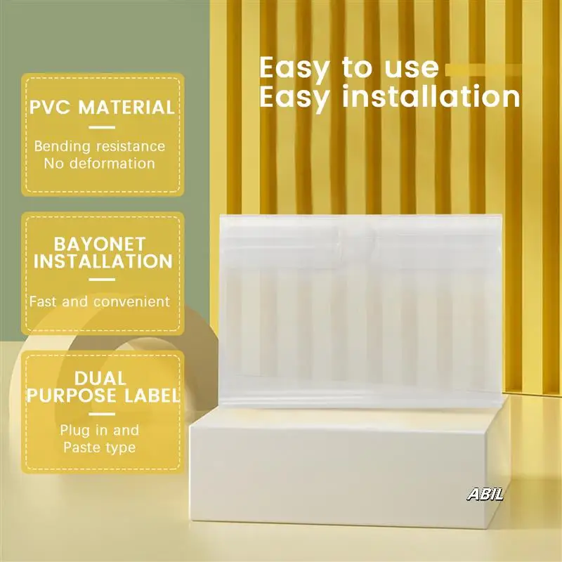 100Pcs Clear Plastic Label Holders For Wire Shelf Retail Price Label Holders Merchandise Sign Display Holder (6 X 4 Cm)
100Pcs Clear Plastic Label Holders For Wire Shelf Retail Price Label Holders Merchandise Sign Display Holder (6 X 4 Cm)