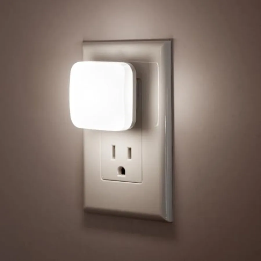 LED Night Lights Plug into Wall, Nightlights With Light Sensor Dusk to Dawn, 0.3W Square Plug in Night Light for,5000K Cool Nig
LED Night Lights Plug into Wall, Nightlights With Light Sensor Dusk to Dawn, 0.3W Square Plug in Night Light for,5000K Cool Nig