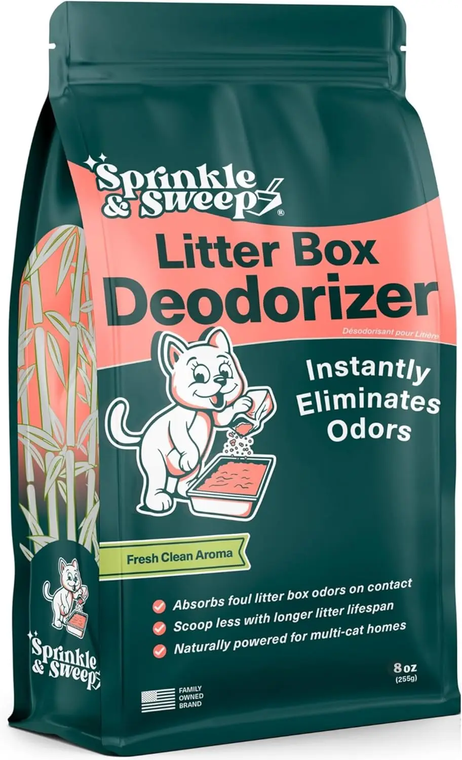 Litter Box Deodorizer, 8oz - Cat Odor Neutralizer, Ultra-Absorbent, Non-Toxic, Pet Safe
Litter Box Deodorizer, 8oz - Cat Odor Neutralizer, Ultra-Absorbent, Non-Toxic, Pet Safe