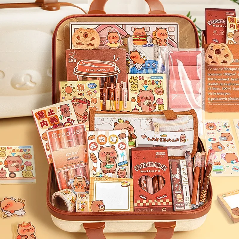 Capybara Large Capacity Gift Pen Bag Stationery Set Rich Cute Back to School Gift Set Pencil Student Case Study Stationery
Capybara Large Capacity Gift Pen Bag Stationery Set Rich Cute Back to School Gift Set Pencil Student Case Study Stationery