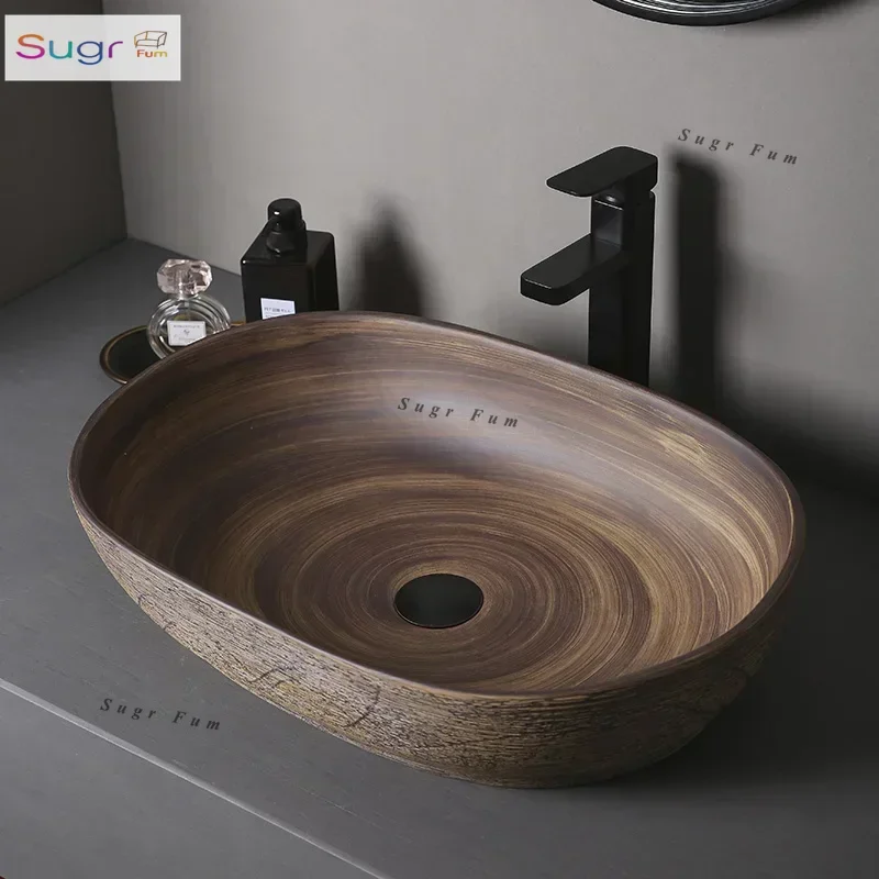 Platform Outdoor wash basin Garden art basin Bathroom ceramic wash Balcony wash Household
Platform Outdoor wash basin Garden art basin Bathroom ceramic wash Balcony wash Household