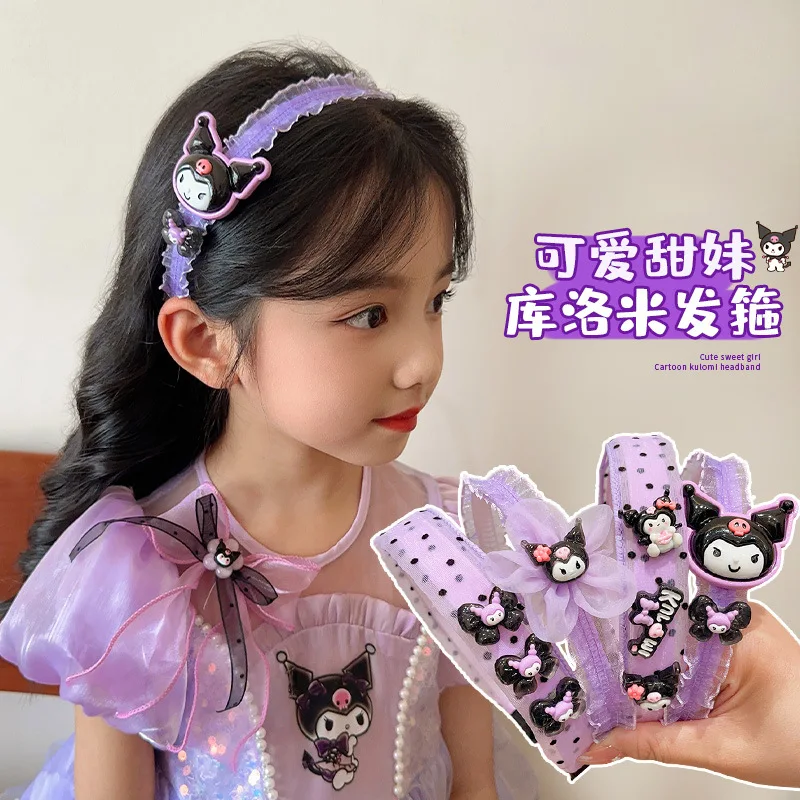 Sanrio Kuromi Hair Bands Children's Accessories with Teeth non-slip Non-injury Headband Girl Organizing Broken Hair Card Headdre
Sanrio Kuromi Hair Bands Children's Accessories with Teeth non-slip Non-injury Headband Girl Organizing Broken Hair Card Headdre