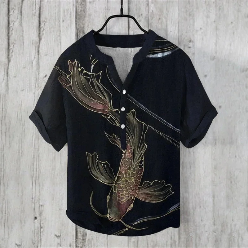 2024 new spring and summer men's and women's shirts independent station casual fish pattern linen 3D printed shirts men's tops
2024 new spring and summer men's and women's shirts independent station casual fish pattern linen 3D printed shirts men's tops
