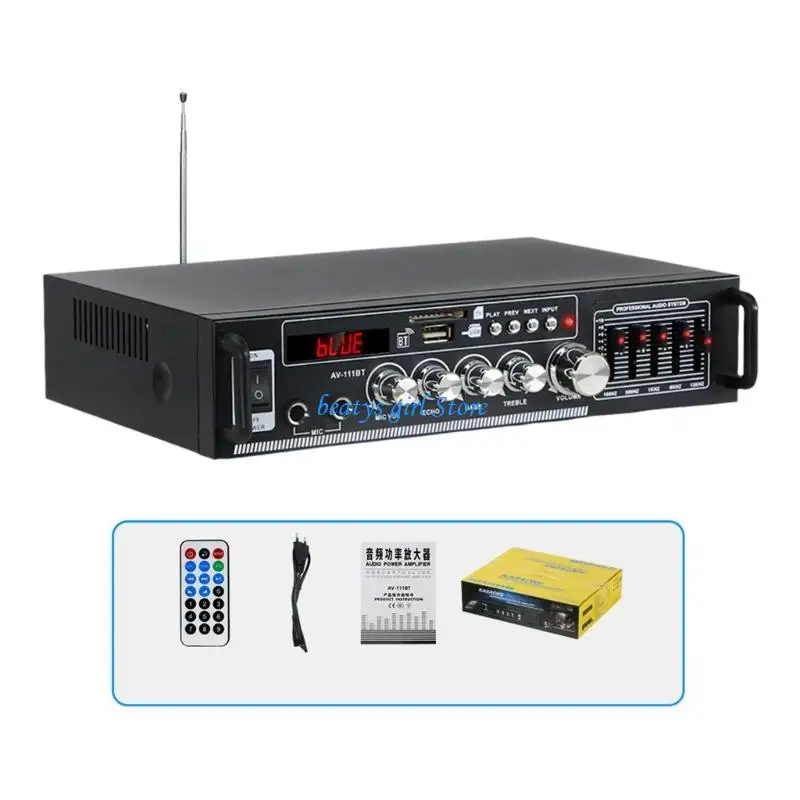 C7AB Home Music Amplifier Home Receiver With 5Band Equalizers Multiple Input Port
C7AB Home Music Amplifier Home Receiver With 5Band Equalizers Multiple Input Port
