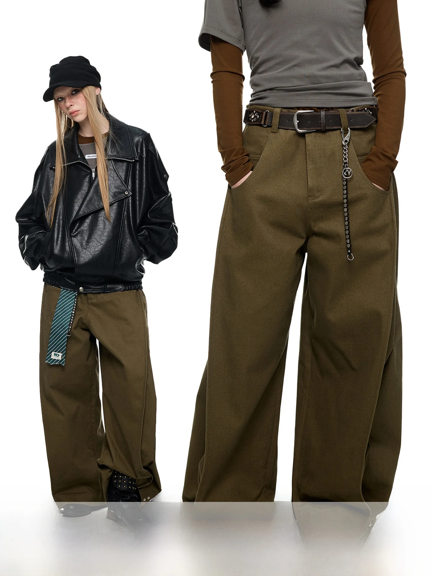 JIKOO Vintage Long Pants Women's Textured Knife Adjustable Straight Loose Fit Jeans Cotton l Waist Pure Color
JIKOO Vintage Long Pants Women's Textured Knife Adjustable Straight Loose Fit Jeans Cotton l Waist Pure Color